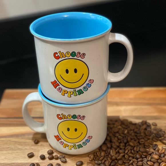 NEW Choose Happiness Smiley Face Mug - Picture 3 of 5